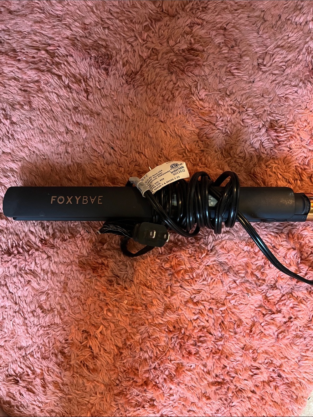 FoxyBae Black Hair Straightener / Flat Iron